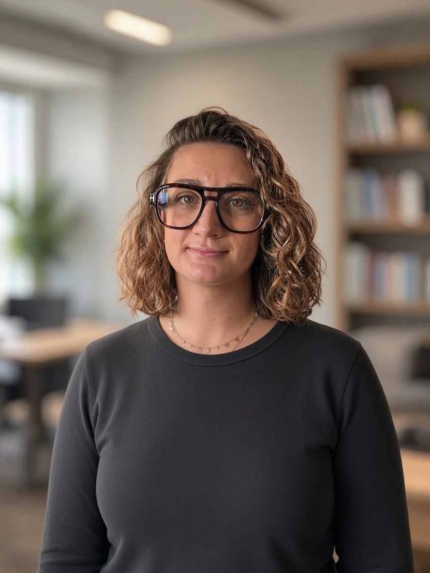 Cliente en visio avec Flo pendant un bilan boucles